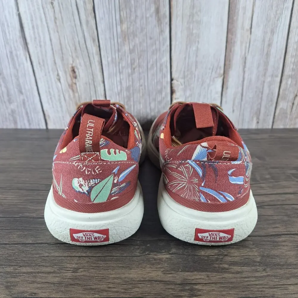 Vans Hawaiian Jungle Floral Ultrarange Exo SE Sneaker Men's Sz 8 Women's 9.5 Red - Picture 4 of 9